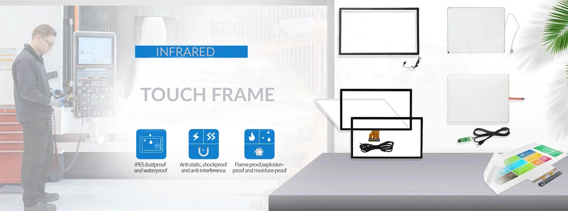 Infrared Touch Overlay Kit Infrared touch overlay banner