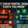 WHY CHEAP DIGITAL SIGNAGE COSTS YOU MORE