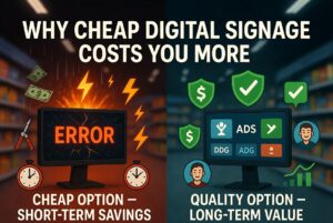 WHY CHEAP DIGITAL SIGNAGE COSTS YOU MORE