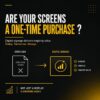 Are your screens a one time purchase… or a long term asset