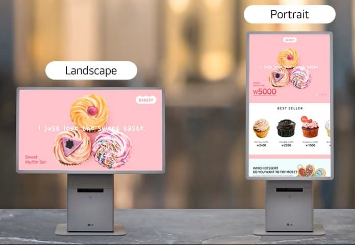 KCP M Display Orientation Special Digital Signage ID D