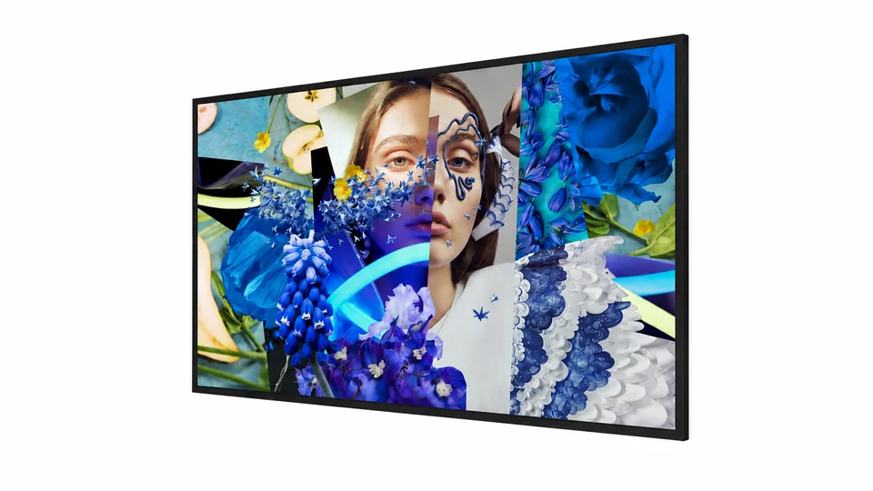 hikvision inch wall mounted digital signage display side angle android